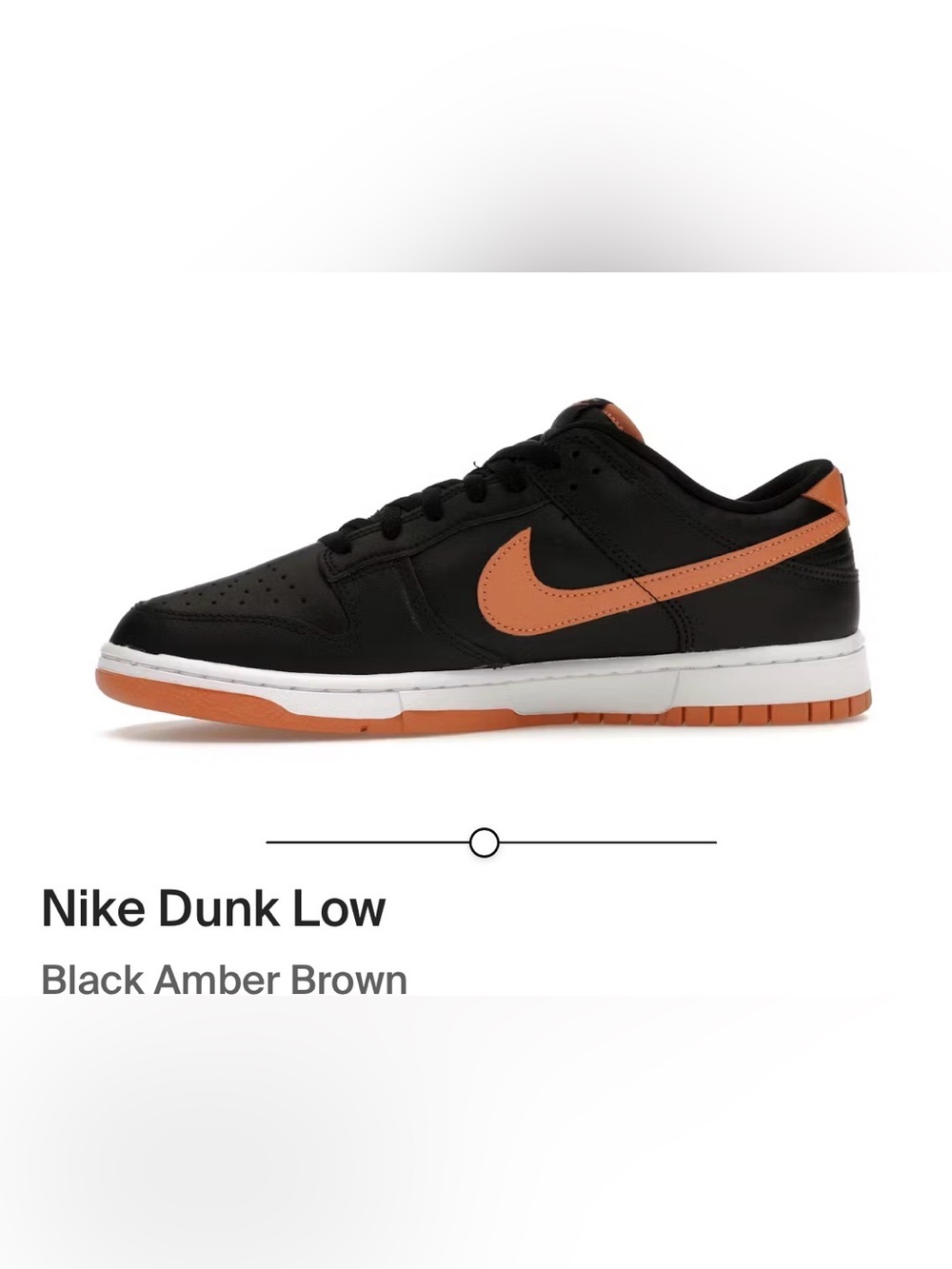 Nike Men’s Dunk Low - Black/Amber Retro